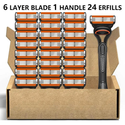 Precision Razor Blade Refill Kit with Stainless Steel Blades