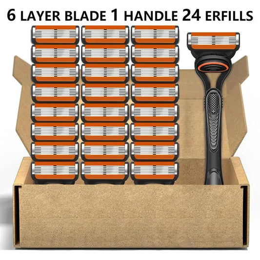 Precision Razor Blade Refill Kit with Stainless Steel Blades