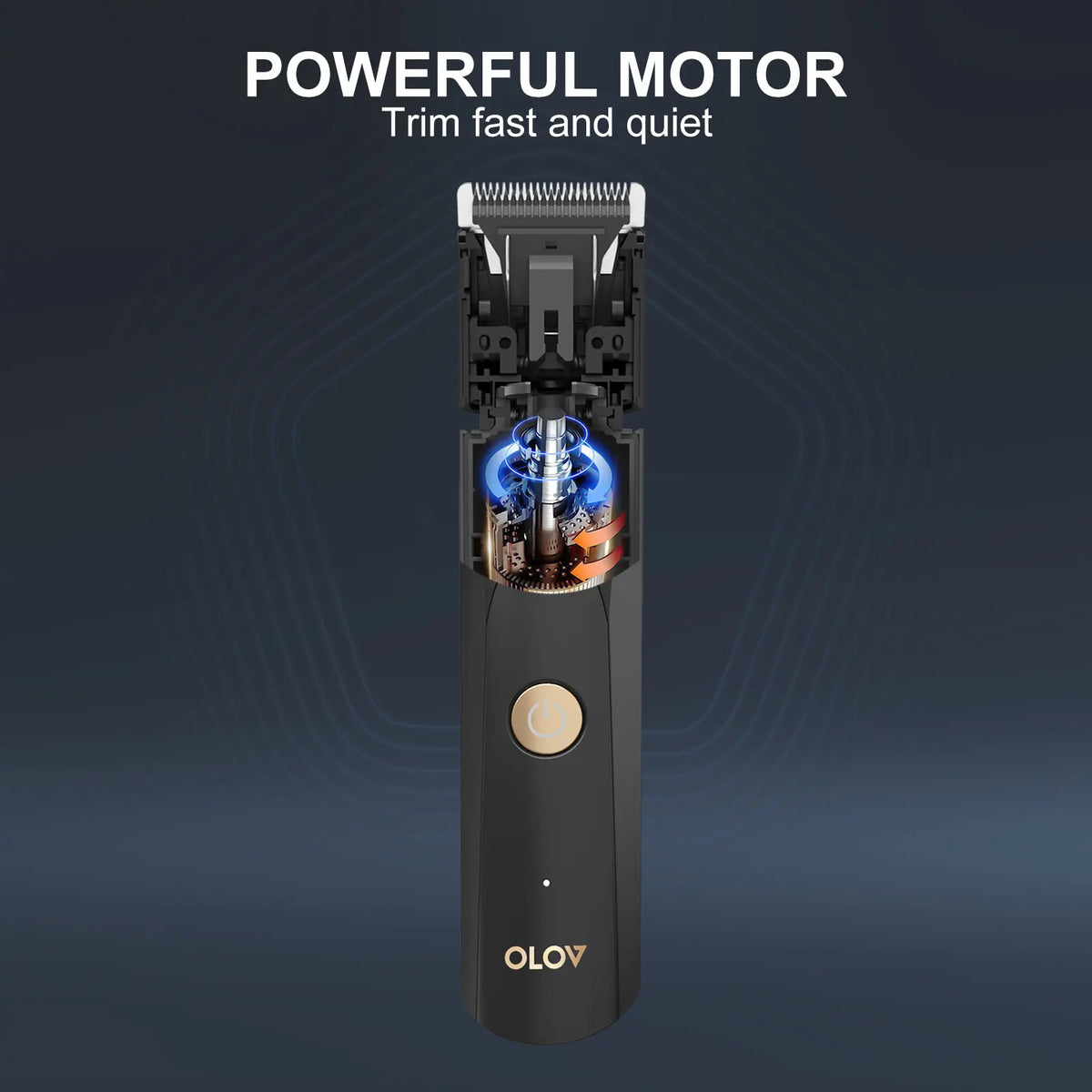 Men's Body Hair Trimmer with Ceramic Blade, Waterproof Rechargeable Groomer