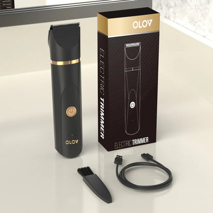 Men's Body Hair Trimmer with Ceramic Blade, Waterproof Rechargeable Groomer