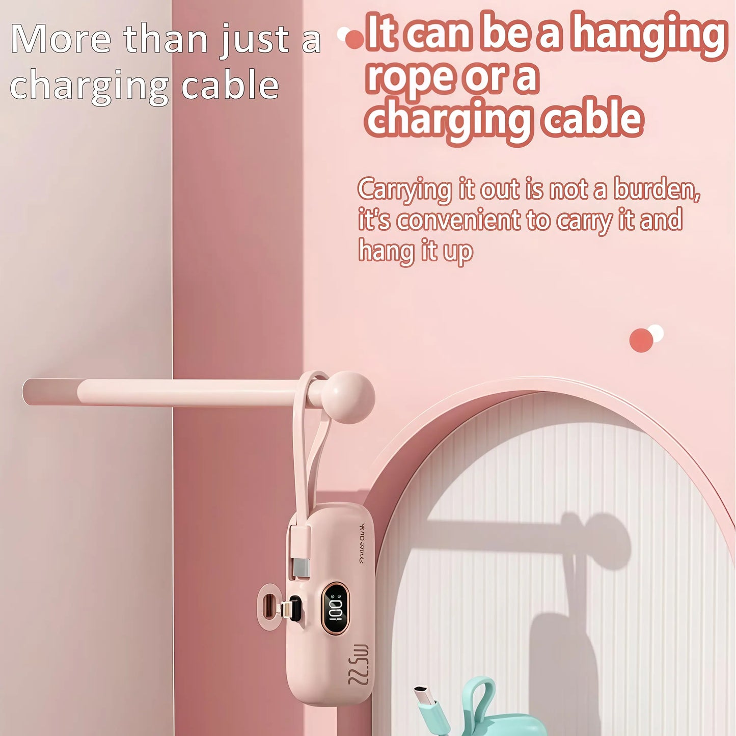5000mAh Mini Power Bank 22.5W Fast Charging Portable Charger