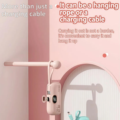 5000mAh Mini Power Bank 22.5W Fast Charging Portable Charger