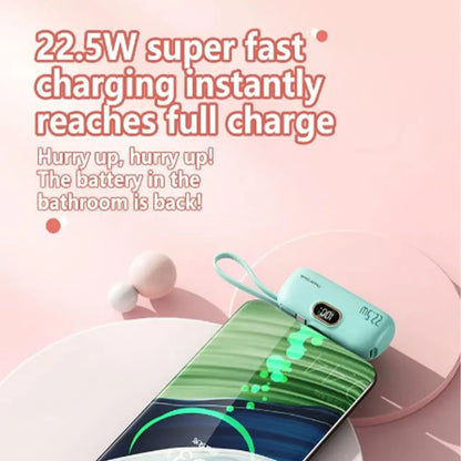 5000mAh Mini Power Bank 22.5W Fast Charging Portable Charger